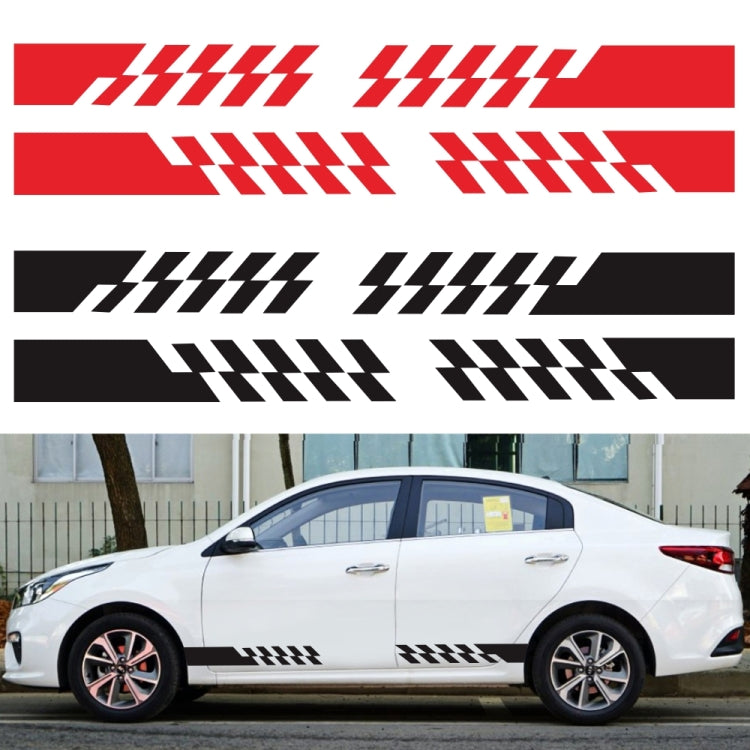 2 PCS/Set D-487 Stripe Pattern Car Modified Decorative Sticker(Red) - Decorative Sticker by PMC Jewellery | Online Shopping South Africa | PMC Jewellery | Buy Now Pay Later Mobicred
