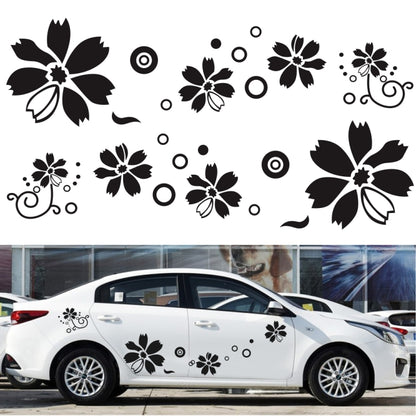 2 PCS/Set D-510 Flowers Pattern Car Modified Decorative Sticker(White) - Decorative Sticker by PMC Jewellery | Online Shopping South Africa | PMC Jewellery | Buy Now Pay Later Mobicred