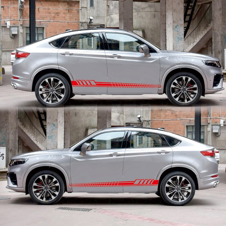 2 PCS/Set D-707 Striped Totem Pattern Car Modified Decorative Sticker(Red) - Decorative Sticker by PMC TechLife | Online Shopping South Africa | PMC TechLife | Buy Now Pay Later Mobicred