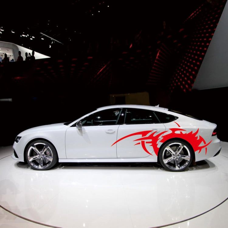 2 PCS/Set D-719 Flame Hot Wheel Pattern Car Modified Decorative Sticker(Red) - Decorative Sticker by PMC TechLife | Online Shopping South Africa | PMC TechLife | Buy Now Pay Later Mobicred