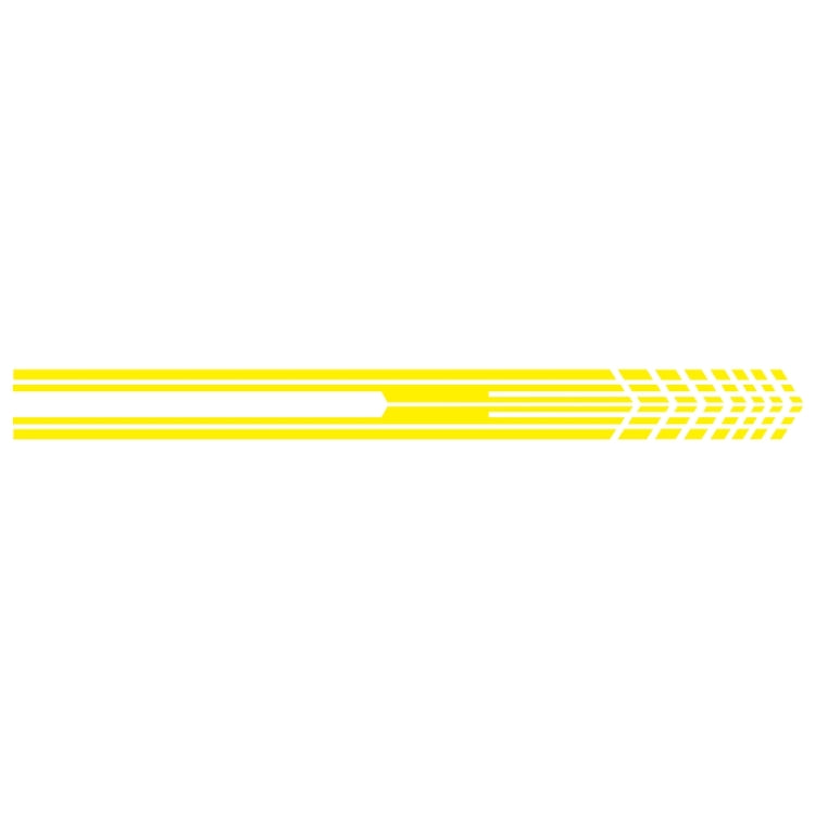 D-730 Stripe Pattern Car Modified Decorative Sticker(Yellow) - Decorative Sticker by PMC Jewellery | Online Shopping South Africa | PMC Jewellery | Buy Now Pay Later Mobicred