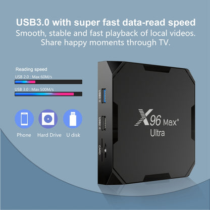 X96 Max+ Ultra 4GB+32GB Amlogic S905X4 8K Smart TV BOX Android 11.0 Media Player, Plug Type:AU Plug - Others by PMC Jewellery | Online Shopping South Africa | PMC Jewellery | Buy Now Pay Later Mobicred