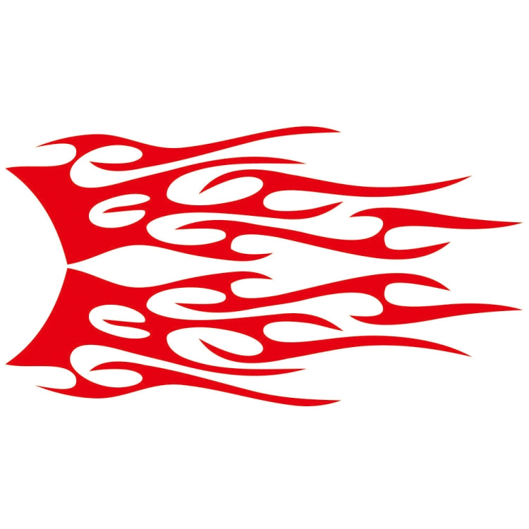 2 PCS/Set D-751 Flame Pattern Car Modified Decorative Sticker(Red) - Decorative Sticker by PMC TechLife | Online Shopping South Africa | PMC TechLife | Buy Now Pay Later Mobicred