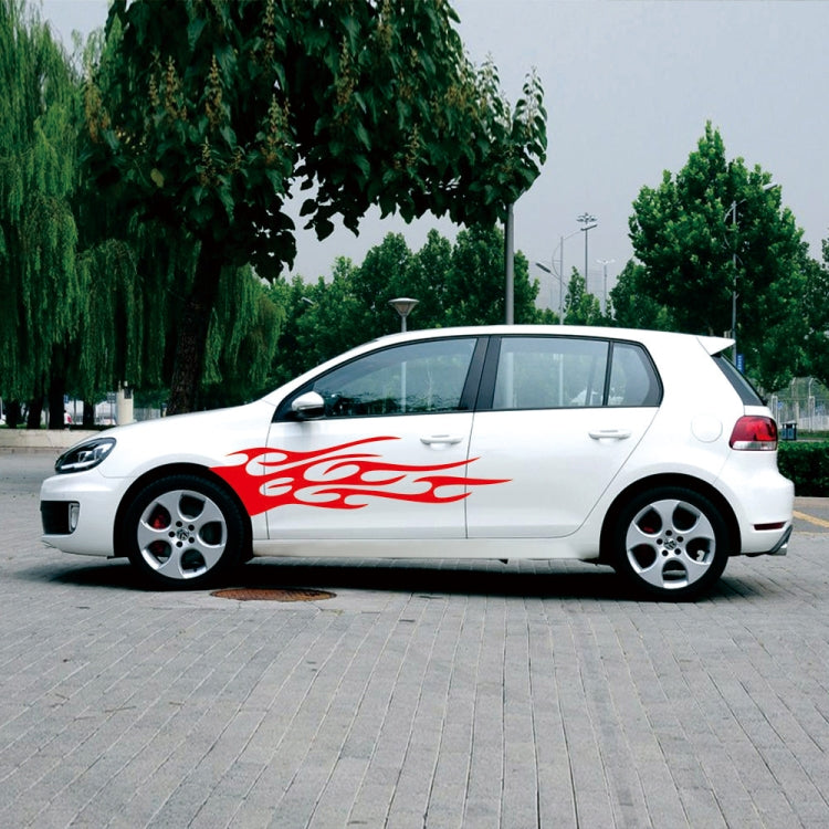 2 PCS/Set D-751 Flame Pattern Car Modified Decorative Sticker(Red) - Decorative Sticker by PMC TechLife | Online Shopping South Africa | PMC TechLife | Buy Now Pay Later Mobicred