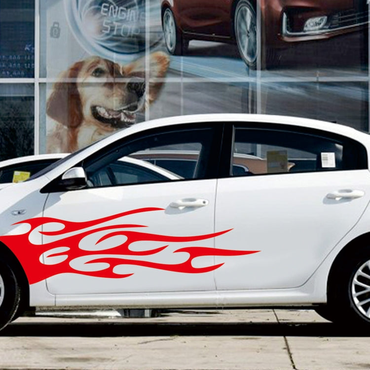 2 PCS/Set D-751 Flame Pattern Car Modified Decorative Sticker(Red) - Decorative Sticker by PMC TechLife | Online Shopping South Africa | PMC TechLife | Buy Now Pay Later Mobicred
