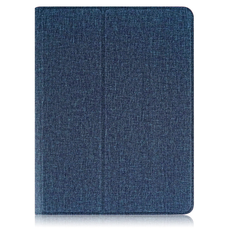 For 10 inch Cloth Texture 360 Rotation Horizontal Flip Universal Tablet PC Leather Case with Pen Slot(Blue) - 10 - 11 inch by PMC TechLife | Online Shopping South Africa | PMC TechLife | Buy Now Pay Later Mobicred