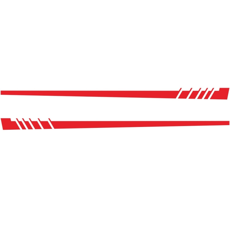 2 PCS/Set D-854 Stripe Pattern Car Modified Decorative Sticker(Red) - Decorative Sticker by PMC Jewellery | Online Shopping South Africa | PMC Jewellery | Buy Now Pay Later Mobicred