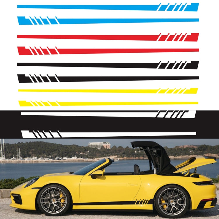 2 PCS/Set D-854 Stripe Pattern Car Modified Decorative Sticker(Red) - Decorative Sticker by PMC Jewellery | Online Shopping South Africa | PMC Jewellery | Buy Now Pay Later Mobicred