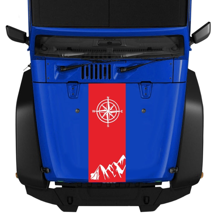 D-864 Compass Pattern Car Modified Decorative Sticker(Red) - Decorative Sticker by PMC TechLife | Online Shopping South Africa | PMC TechLife | Buy Now Pay Later Mobicred