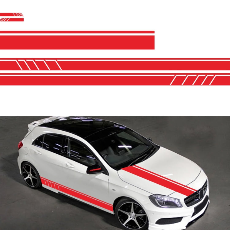 D-930 Lines Pattern Car Modified Decorative Sticker(Red) - free shipping - PMC TechLife - Order now!