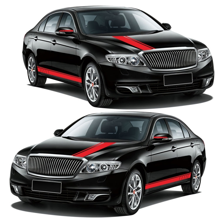 D-930 Lines Pattern Car Modified Decorative Sticker(Red) - free shipping - PMC TechLife - Order now!