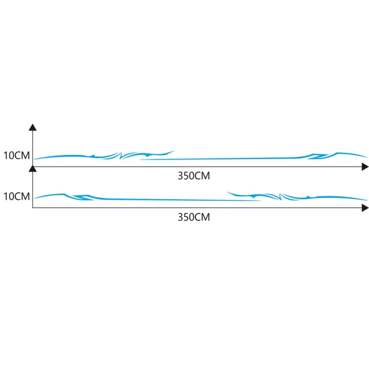 2 PCS/Set D-933 Lightning Pattern Car Modified Decorative Sticker(Blue) - Decorative Sticker by PMC TechLife | Online Shopping South Africa | PMC TechLife | Buy Now Pay Later Mobicred