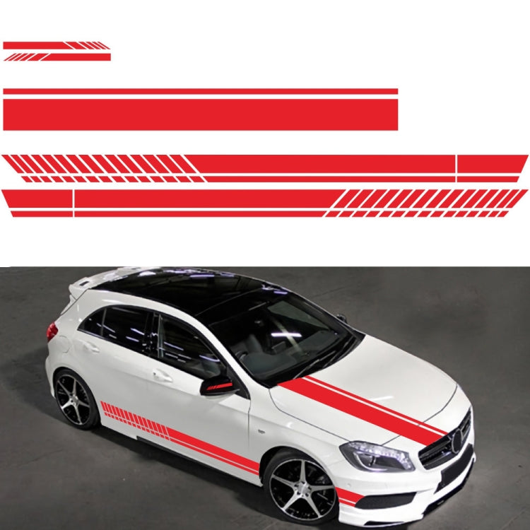 D-936 Stripe Pattern Car Modified Decorative Sticker(Red) - Decorative Sticker by PMC Jewellery | Online Shopping South Africa | PMC Jewellery | Buy Now Pay Later Mobicred