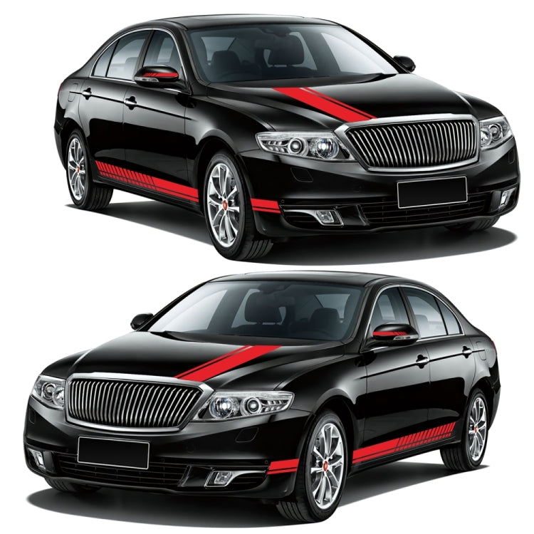 D-936 Stripe Pattern Car Modified Decorative Sticker(Red) - Decorative Sticker by PMC Jewellery | Online Shopping South Africa | PMC Jewellery | Buy Now Pay Later Mobicred