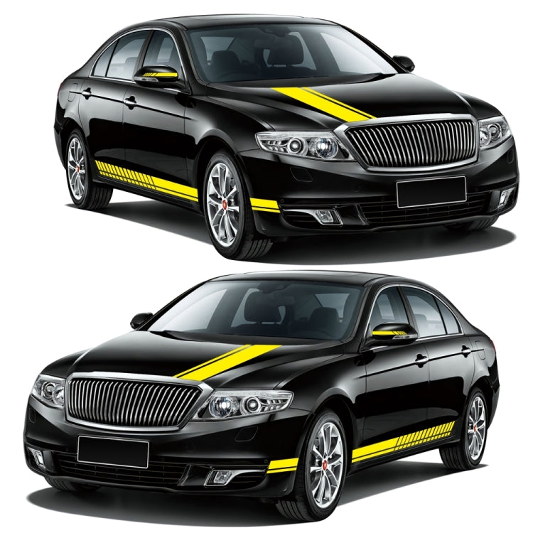 D-936 Stripe Pattern Car Modified Decorative Sticker(Yellow) - free shipping - PMC Jewellery - Order now!