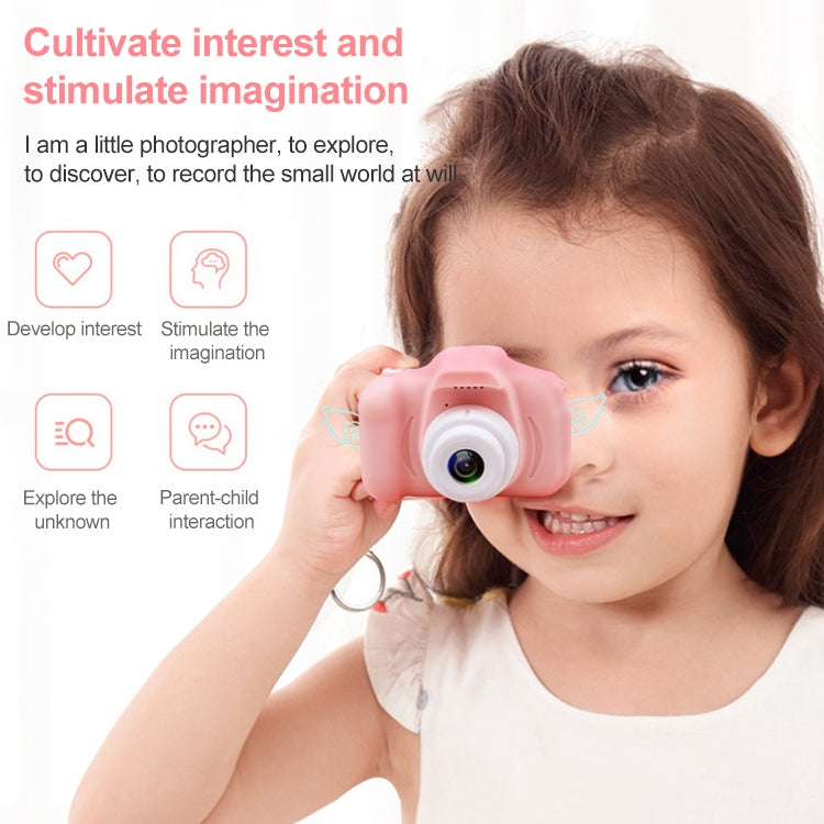 X2S 2.0 Inch LCD Screen Mini Children Camera Digital Camera, For:800W+32G Memory Card+Card Reader+Cartoon Sticker(Green) - Children Cameras by PMC TechLife | Online Shopping South Africa | PMC TechLife | Buy Now Pay Later Mobicred