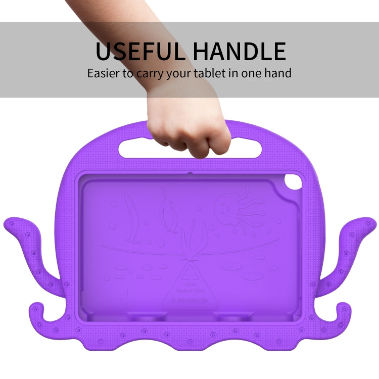 For Amazon Kindle Fire HD 8 / HD 8 Plus Octopus EVA Shockproof Tablet Case with Screen Film & Shoulder Strap(Purple) - Amazon by PMC TechLife | Online Shopping South Africa | PMC TechLife | Buy Now Pay Later Mobicred