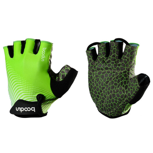 BOODUN 1096 Non-slip Wear-resistant Breathable Fitness Sports Silicone Gloves, Size:L(Green) - Safety Gloves by BOODUN | Online Shopping South Africa | PMC Jewellery | Buy Now Pay Later Mobicred