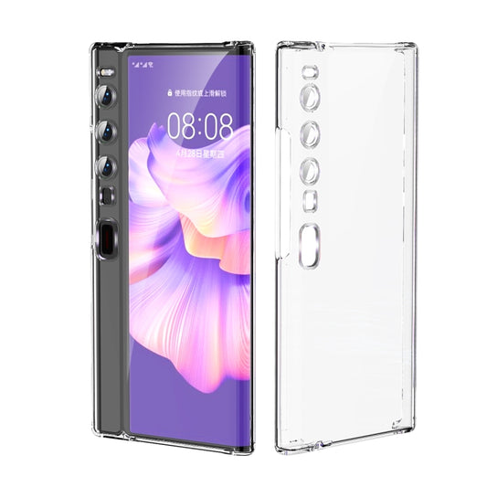 For Huawei Mate Xs 2 TPU Electroplating Full Coverage Protective Phone Case(Transparent) - Huawei Cases by PMC Jewellery | Online Shopping South Africa | PMC Jewellery | Buy Now Pay Later Mobicred