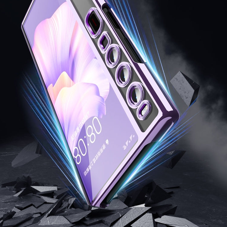 For Huawei Mate Xs 2 TPU Electroplating Full Coverage Protective Phone Case(Blue) - Huawei Cases by PMC TechLife | Online Shopping South Africa | PMC TechLife | Buy Now Pay Later Mobicred