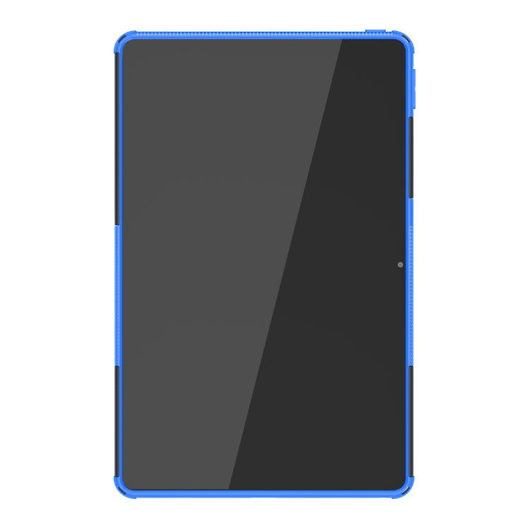 For Lenovo Tab M10 Plus 10.6 3rd Gen 2022 Tire Texture TPU+PC Shockproof Case with Holder(Blue) - Lenovo by PMC TechLife | Online Shopping South Africa | PMC TechLife | Buy Now Pay Later Mobicred