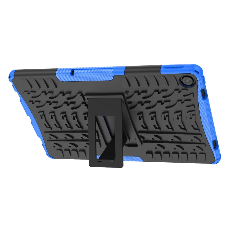For Lenovo Tab M10 Plus 10.6 3rd Gen 2022 Tire Texture TPU+PC Shockproof Case with Holder(Blue) - Lenovo by PMC TechLife | Online Shopping South Africa | PMC TechLife | Buy Now Pay Later Mobicred