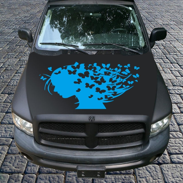 D-956 Butterfly Girl Pattern Car Modified Decorative Sticker(Blue) - Decorative Sticker by PMC TechLife | Online Shopping South Africa | PMC TechLife | Buy Now Pay Later Mobicred