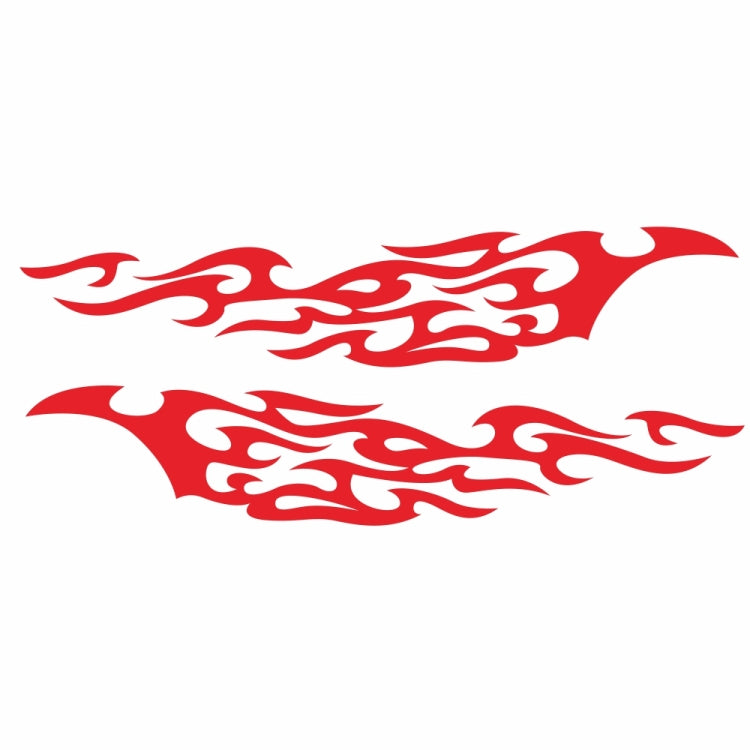 2 PCS/Set D-969 Flame Pattern Car Modified Decorative Sticker(Red) - Decorative Sticker by PMC TechLife | Online Shopping South Africa | PMC TechLife | Buy Now Pay Later Mobicred