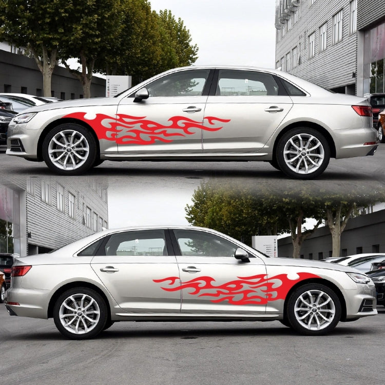 2 PCS/Set D-969 Flame Pattern Car Modified Decorative Sticker(Red) - Decorative Sticker by PMC TechLife | Online Shopping South Africa | PMC TechLife | Buy Now Pay Later Mobicred