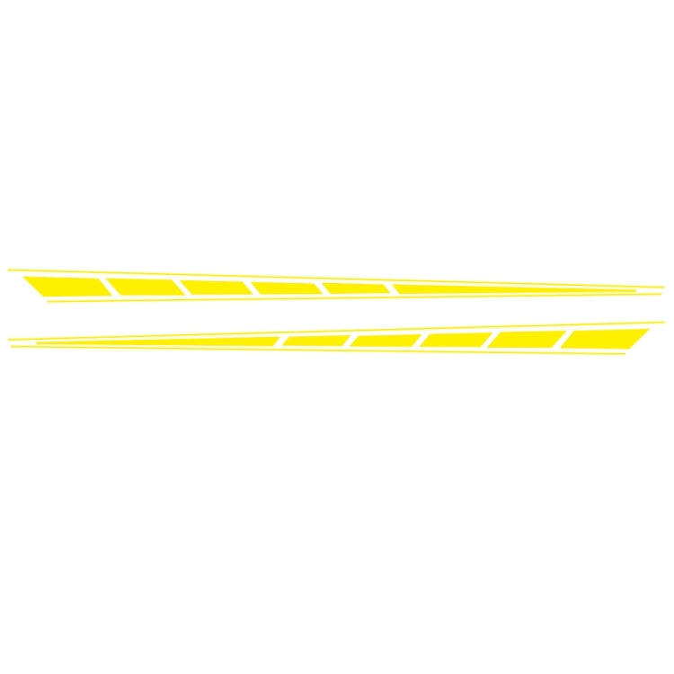 2 PCS/Set D-970 Checkered Flag Pattern Car Modified Decorative Sticker(Yellow) - Decorative Sticker by PMC TechLife | Online Shopping South Africa | PMC TechLife | Buy Now Pay Later Mobicred