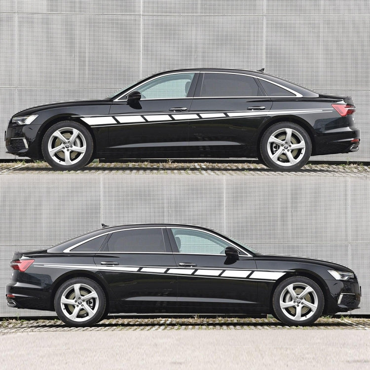 2 PCS/Set D-970 Checkered Flag Pattern Car Modified Decorative Sticker(White) - Decorative Sticker by PMC TechLife | Online Shopping South Africa | PMC TechLife | Buy Now Pay Later Mobicred