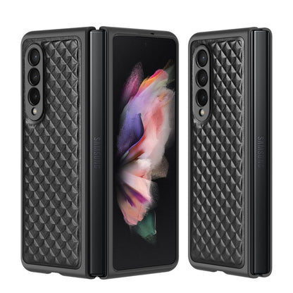 For Samsung Galaxy Z Fold3 5G DUX DUCIS Venice Series Shockproof Genuine Leather Phone Case(Black) - Galaxy Phone Cases by DUX DUCIS | Online Shopping South Africa | PMC Jewellery | Buy Now Pay Later Mobicred