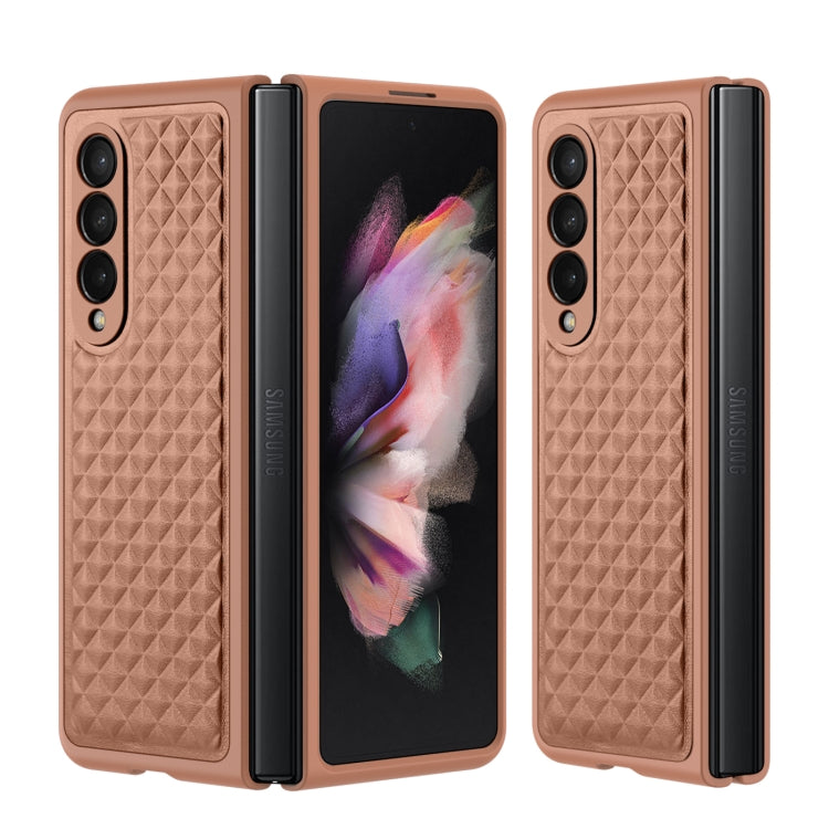 For Samsung Galaxy Z Fold3 5G DUX DUCIS Venice Series Shockproof Genuine Leather Phone Case(Brown) - Galaxy Phone Cases by DUX DUCIS | Online Shopping South Africa | PMC Jewellery | Buy Now Pay Later Mobicred