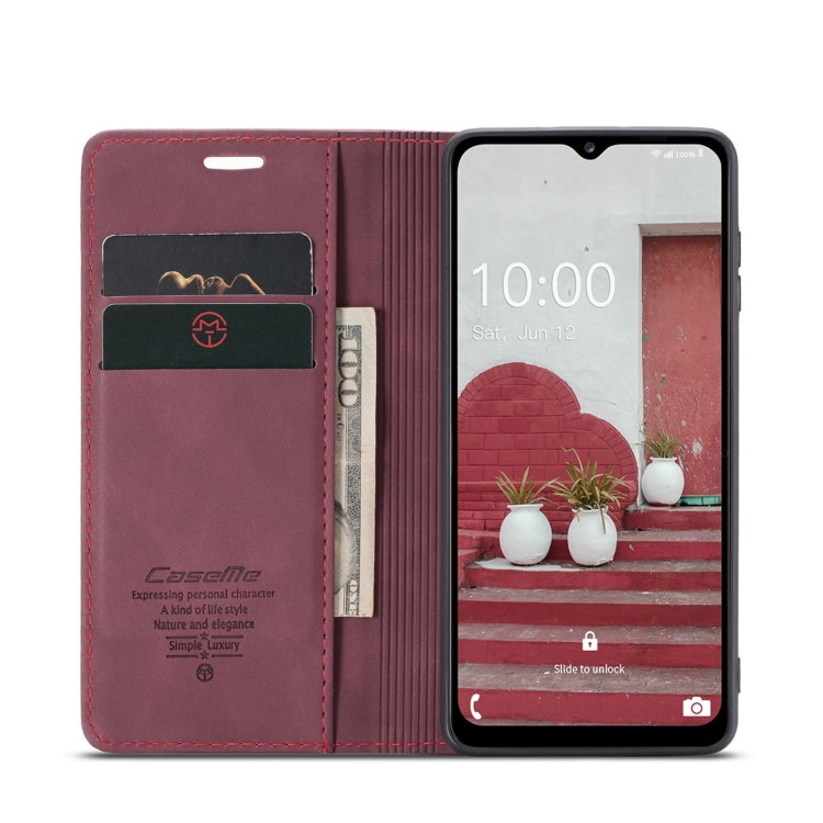 For Samsung Galaxy M33 5G CaseMe 013 Multifunctional Horizontal Flip Leather Phone Case(Wine Red) - Galaxy Phone Cases by CaseMe | Online Shopping South Africa | PMC Jewellery | Buy Now Pay Later Mobicred