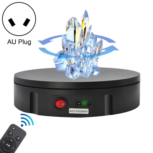 30cm Charging Rotating Display Stand Video Shooting Turntable, Load: 100kg, Power Plug:AU Plug(Black) -  by PMC Jewellery | Online Shopping South Africa | PMC Jewellery | Buy Now Pay Later Mobicred