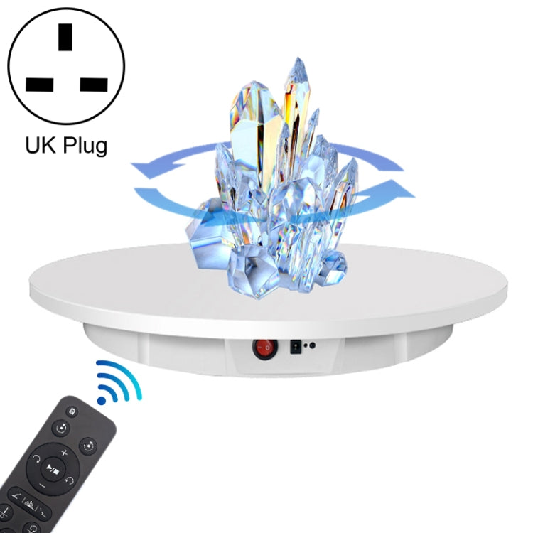 42cm Charging Rotating Display Stand Video Shooting Turntable, Load: 100kg, Power Plug:AU Plug(White) -  by PMC TechLife | Online Shopping South Africa | PMC TechLife | Buy Now Pay Later Mobicred