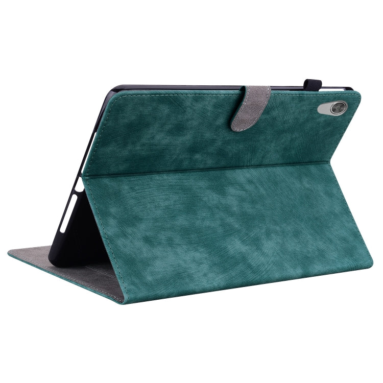 For Lenovo Tab M10 HD Gen 2 Tiger Pattern PU Tablet Case(Dark Green) - Lenovo by PMC TechLife | Online Shopping South Africa | PMC TechLife | Buy Now Pay Later Mobicred