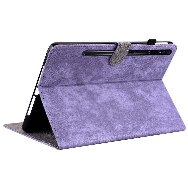 For Samsung Galaxy Tab S9 Tiger Pattern Flip Leather Tablet Case(Purple) - Galaxy Tab S9 Cases by PMC Jewellery | Online Shopping South Africa | PMC Jewellery | Buy Now Pay Later Mobicred