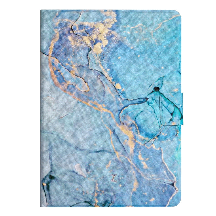 For Amazon Kindle HD 10 2015 Marble Pattern Smart Leather Tablet Case(Blue) - Amazon by PMC TechLife | Online Shopping South Africa | PMC TechLife | Buy Now Pay Later Mobicred