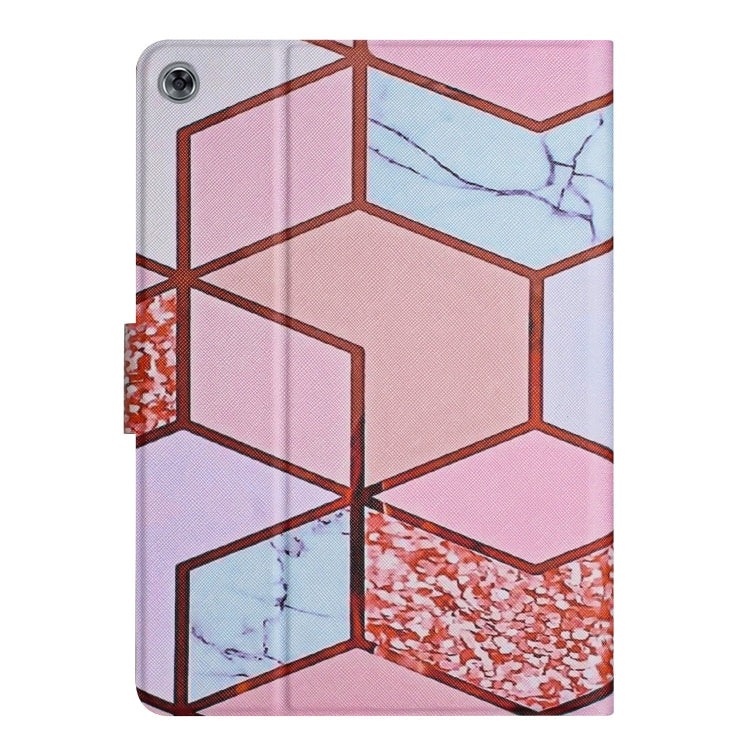 For Huawei MatePad T10s Marble Pattern Leather Tablet Case(Splicing Marble) - Huawei by PMC TechLife | Online Shopping South Africa | PMC TechLife | Buy Now Pay Later Mobicred