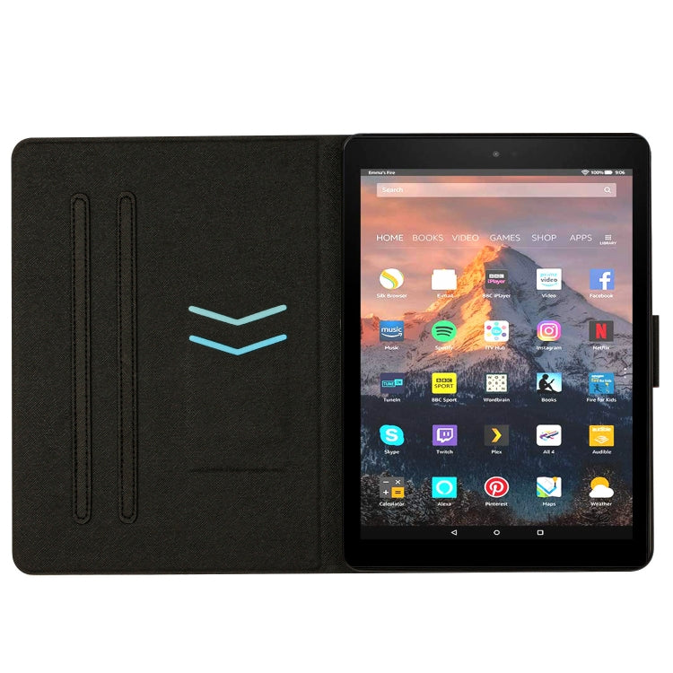 For Amazon Kindle Fire HD 10 2015 Stitching Solid Color Smart Leather Tablet Case(Orange) - Lenovo by PMC TechLife | Online Shopping South Africa | PMC TechLife | Buy Now Pay Later Mobicred
