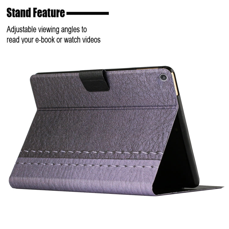 For Amazon Kindle Fire HD 10 2015 Stitching Solid Color Smart Leather Tablet Case(Grey) - Lenovo by PMC TechLife | Online Shopping South Africa | PMC TechLife | Buy Now Pay Later Mobicred