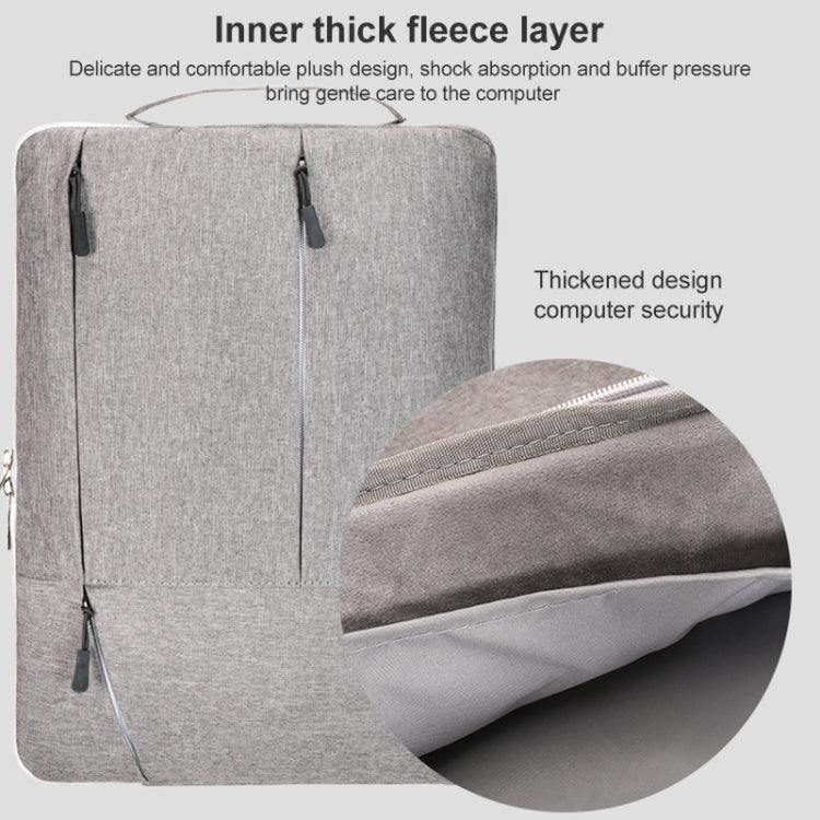 C310 Portable Casual Laptop Handbag, Size:15.4-16 inch(Grey) - 13.3 inch by PMC TechLife | Online Shopping South Africa | PMC TechLife | Buy Now Pay Later Mobicred