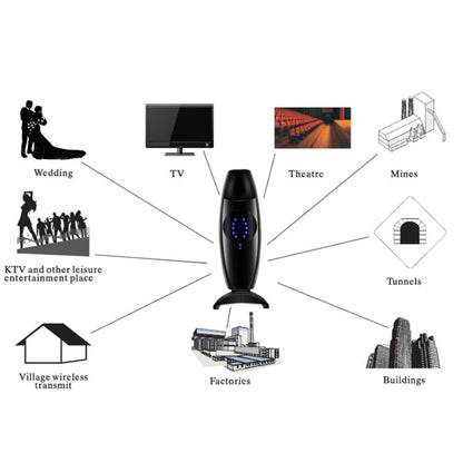 EM60 200m Power Amplifier Audio Transmitter Universal for Computer Mobile Phone Tablet, US Plug -  by PMC Jewellery | Online Shopping South Africa | PMC Jewellery | Buy Now Pay Later Mobicred