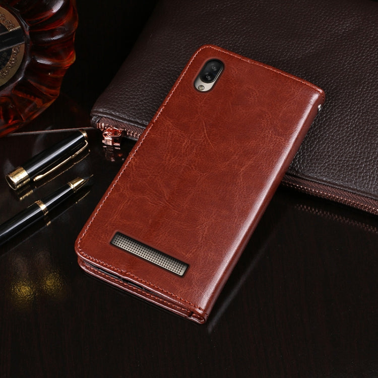 For Doogee X90 idewei Crazy Horse Texture Horizontal Flip Leather Case with Holder & Card Slots & Wallet(Brown) - More Brand by idewei | Online Shopping South Africa | PMC TechLife | Buy Now Pay Later Mobicred