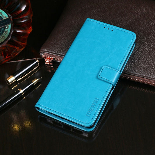 For Doogee X90 idewei Crazy Horse Texture Horizontal Flip Leather Case with Holder & Card Slots & Wallet(Sky Blue) - More Brand by idewei | Online Shopping South Africa | PMC Jewellery | Buy Now Pay Later Mobicred