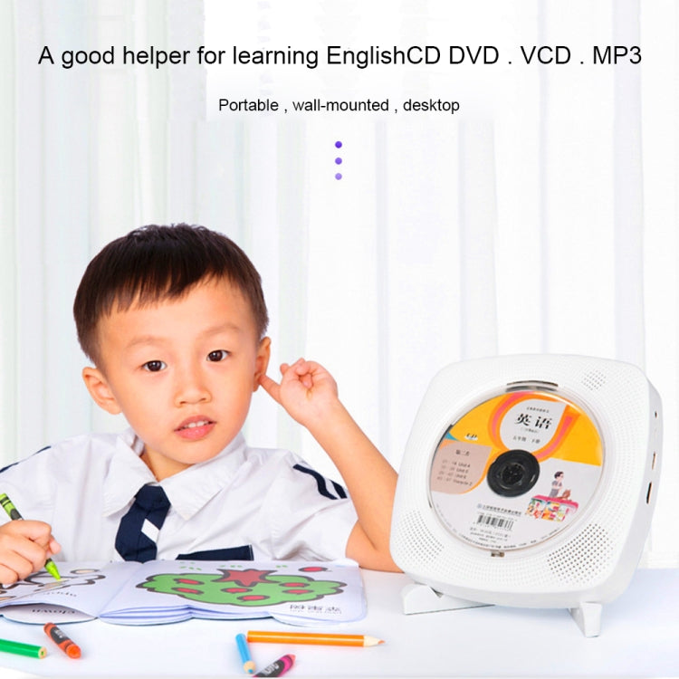 Kecag KC-609 Wall Mounted Home DVD Player Bluetooth CD Player, Specification:DVD/CD+Connectable TV  + Plug-In Version(Blue) - free shipping - PMC Jewellery - Order now!