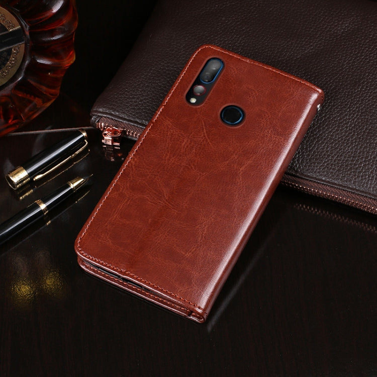 For HTC Desire 19+ idewei Crazy Horse Texture Horizontal Flip Leather Case with Holder & Card Slots & Wallet(Red) - HTC by idewei | Online Shopping South Africa | PMC Jewellery | Buy Now Pay Later Mobicred