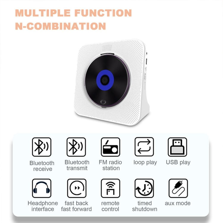 Kecag KC-806 2A Retro Bluetooth Music Disc Album CD Player, Specification:Rechargeable Version(Blue) - free shipping - PMC Jewellery - Order now!