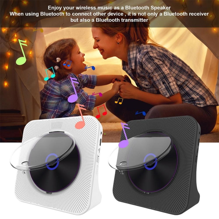 Kecag KC-806 2A Retro Bluetooth Music Disc Album CD Player, Specification:Rechargeable Version(Black) - free shipping - PMC Jewellery - Order now!